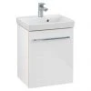 Villeroy and Boch Avento Crystal White 450mm Wall Hung 1-Door Vanity Unit -Wall Hung Vanity Units Shop SAVE15B401 P