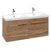 Villeroy and Boch Avento Oak Kansas 1200mm Wall Hung 4-Drawer Double Vanity Unit 2 Villeroy and Boch Avento Oak Kansas 1200mm Wall Hung 4-Drawer Double Vanity Unit -Wall Hung Vanity Units Shop SAVE29RH01 P
