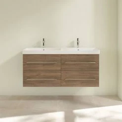 Villeroy and Boch Avento Arizona Oak 1200mm Wall Hung 4-Drawer Double Vanity Unit 10 Villeroy and Boch Avento Arizona Oak 1200mm Wall Hung 4-Drawer Double Vanity Unit -Wall Hung Vanity Units Shop SAVE29VH01 D2 460