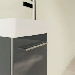 Villeroy and Boch Avento Crystal Grey 360mm Wall Hung Vanity Unit with Left Bowl Basin 11 Villeroy and Boch Avento Crystal Grey 360mm Wall Hung Vanity Unit with Left Bowl Basin -Wall Hung Vanity Units Shop SAVE31B101 D4 460