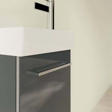 Villeroy and Boch Avento Crystal Grey 360mm Wall Hung Vanity Unit with Left Bowl Basin 7 Villeroy and Boch Avento Crystal Grey 360mm Wall Hung Vanity Unit with Left Bowl Basin - Image 5