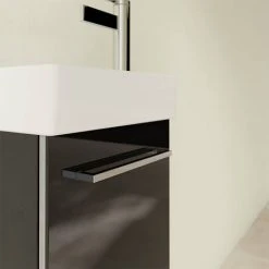 Villeroy and Boch Avento Crystal Black 360mm Wall Hung Vanity Unit with Left Bowl Basin 11 Villeroy and Boch Avento Crystal Black 360mm Wall Hung Vanity Unit with Left Bowl Basin -Wall Hung Vanity Units Shop SAVE31B301 D4 460