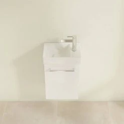 Villeroy and Boch Avento Crystal White 360mm Wall Hung Vanity Unit with Left Bowl Basin 10 Villeroy and Boch Avento Crystal White 360mm Wall Hung Vanity Unit with Left Bowl Basin -Wall Hung Vanity Units Shop SAVE31B401 D3 460