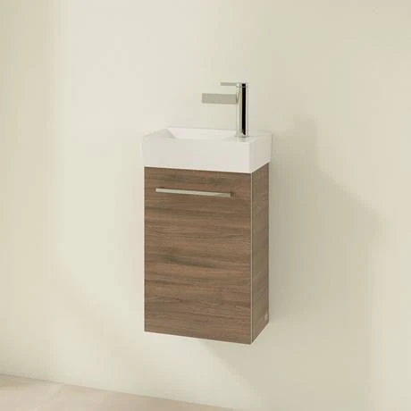 Villeroy and Boch Avento Arizona Oak 360mm Wall Hung Vanity Unit with Left Bowl Basin 4 Villeroy and Boch Avento Arizona Oak 360mm Wall Hung Vanity Unit with Left Bowl Basin - Image 2