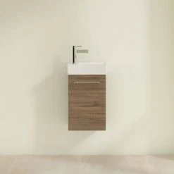 Villeroy and Boch Avento Arizona Oak 360mm Wall Hung Vanity Unit with Right Bowl Basin 9 Villeroy and Boch Avento Arizona Oak 360mm Wall Hung Vanity Unit with Right Bowl Basin -Wall Hung Vanity Units Shop SAVE32VH01 D2 460