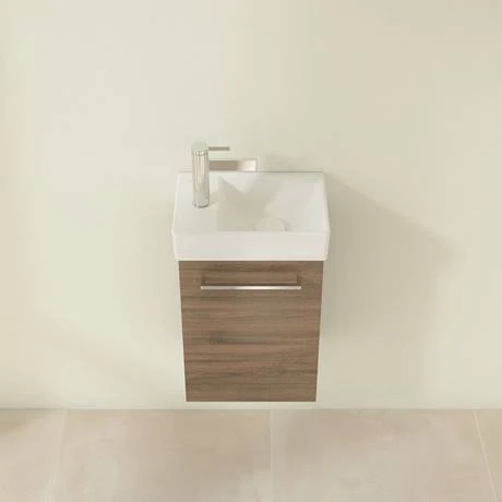 Villeroy and Boch Avento Arizona Oak 360mm Wall Hung Vanity Unit with Right Bowl Basin 6 Villeroy and Boch Avento Arizona Oak 360mm Wall Hung Vanity Unit with Right Bowl Basin - Image 4