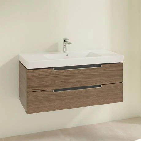 Villeroy and Boch Subway 2.0 Arizona Oak 1000mm Wall Hung 2-Drawer Vanity Unit 4 Villeroy and Boch Subway 2.0 Arizona Oak 1000mm Wall Hung 2-Drawer Vanity Unit - Image 2