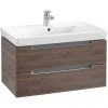 Villeroy and Boch Subway 2.0 Arizona Oak 800mm Wall Hung 2-Drawer Vanity Unit -Wall Hung Vanity Units Shop SB2AO800 P