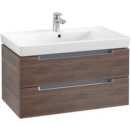 Villeroy and Boch Subway 2.0 Arizona Oak 800mm Wall Hung 2-Drawer Vanity Unit 3 Villeroy and Boch Subway 2.0 Arizona Oak 800mm Wall Hung 2-Drawer Vanity Unit