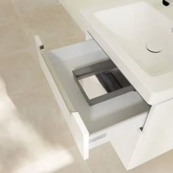 Villeroy and Boch Subway 2.0 Glossy White 600mm Wall Hung 2-Drawer Vanity Unit 10 Villeroy and Boch Subway 2.0 Glossy White 600mm Wall Hung 2-Drawer Vanity Unit -Wall Hung Vanity Units Shop SB2GW600 D4 460