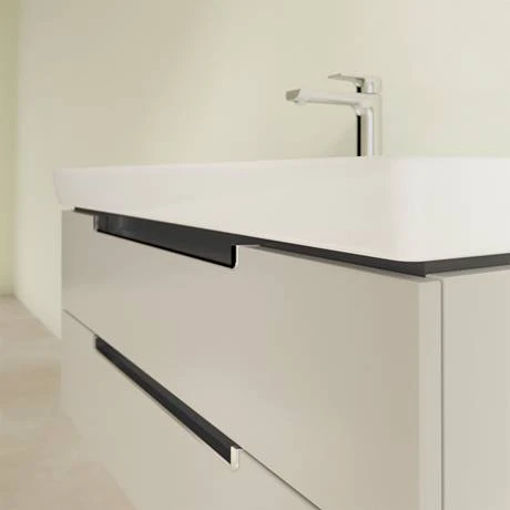 Villeroy and Boch Subway 2.0 Soft Grey 1000mm Wall Hung 2-Drawer Vanity Unit 5 Villeroy and Boch Subway 2.0 Soft Grey 1000mm Wall Hung 2-Drawer Vanity Unit - Image 3
