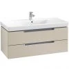 Villeroy and Boch Subway 2.0 Soft Grey 1000mm Wall Hung 2-Drawer Vanity Unit -Wall Hung Vanity Units Shop SB2SG1000 P
