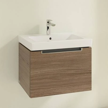 Villeroy and Boch Subway 2.0 Arizona Oak 600mm Wall Hung 1-Drawer Vanity Unit 4 Villeroy and Boch Subway 2.0 Arizona Oak 600mm Wall Hung 1-Drawer Vanity Unit - Image 2