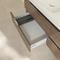 Villeroy and Boch Subway 2.0 Arizona Oak 1300mm Wall Hung Double Basin Vanity Unit -Wall Hung Vanity Units Shop SBDB13AO D5 460