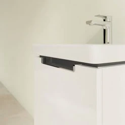 Villeroy and Boch Subway 2.0 Glossy White 450mm Wall Hung 1-Drawer Vanity Unit -Wall Hung Vanity Units Shop SBGW440 D2 460