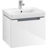 Villeroy and Boch Subway 2.0 Glossy White 550mm Wall Hung 1-Drawer Vanity Unit -Wall Hung Vanity Units Shop SBGW550 P