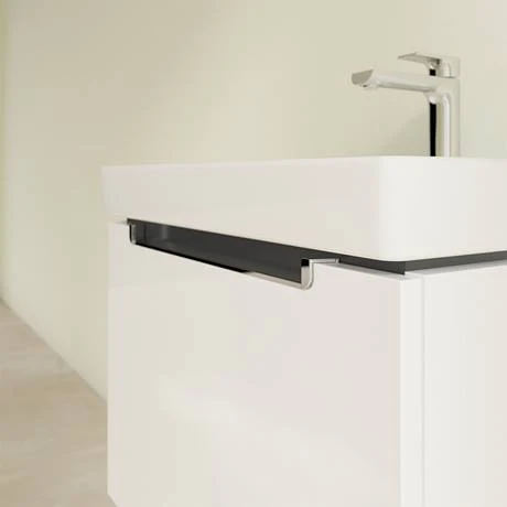 Villeroy and Boch Subway 2.0 Glossy White 600mm Wall Hung 1-Drawer Vanity Unit 5 Villeroy and Boch Subway 2.0 Glossy White 600mm Wall Hung 1-Drawer Vanity Unit - Image 3