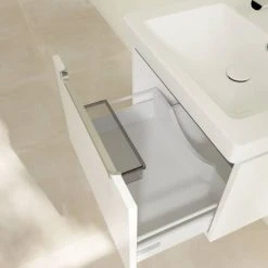 Villeroy and Boch Subway 2.0 Glossy White 600mm Wall Hung 1-Drawer Vanity Unit 9 Villeroy and Boch Subway 2.0 Glossy White 600mm Wall Hung 1-Drawer Vanity Unit -Wall Hung Vanity Units Shop SBGW600 D3 460