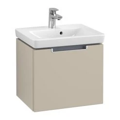 Villeroy and Boch Subway 2.0 Soft Grey 500mm Wall Hung 1-Drawer Vanity Unit