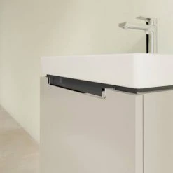 Villeroy and Boch Subway 2.0 Soft Grey 550mm Wall Hung 1-Drawer Vanity Unit -Wall Hung Vanity Units Shop SBSG550 D2 460