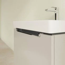 Villeroy and Boch Subway 2.0 Soft Grey 600mm Wall Hung 1-Drawer Vanity Unit -Wall Hung Vanity Units Shop SBSG600 D2 460