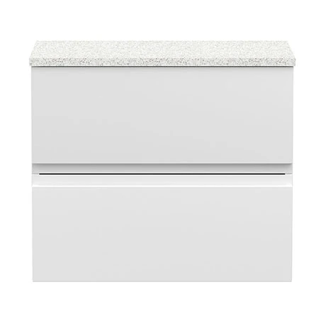 Hudson Reed Urban 600mm Satin White Vanity Unit - Wall Hung 2 Drawer Unit with White Worktop 3 Hudson Reed Urban 600mm Satin White Vanity Unit - Wall Hung 2 Drawer Unit with White Worktop