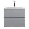 Hudson Reed Urban Satin Grey 600mm Wall Hung 2-Drawer Vanity Unit - URB204A 2 Hudson Reed Urban Satin Grey 600mm Wall Hung 2-Drawer Vanity Unit - URB204A -Wall Hung Vanity Units Shop URB204A P