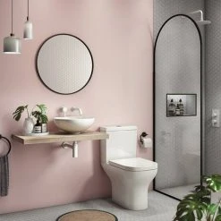 Venice Floating Basin Shelf (Light Oak - 1000mm Wide) 5 Venice Floating Basin Shelf (Light Oak - 1000mm Wide) -Wall Hung Vanity Units Shop V10LKSLF d1 460