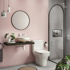 Venice Floating Basin Shelf (Dark Oak - 800mm Wide) 6 Venice Floating Basin Shelf (Dark Oak - 800mm Wide) -Wall Hung Vanity Units Shop V8DKSLF d1 460