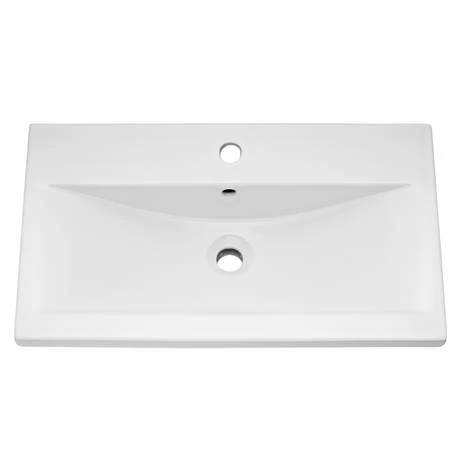 Venice Fluted 800mm White Vanity Unit - Wall Hung Single Drawer Unit with Chrome Handle 4 Venice Fluted 800mm White Vanity Unit - Wall Hung Single Drawer Unit with Chrome Handle - Image 2