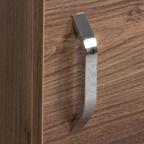 Valencia Perla Wall Hung Cloakroom Vanity (Dark Oak Effect - 450mm Wide) 5 Valencia Perla Wall Hung Cloakroom Vanity (Dark Oak Effect - 450mm Wide) - Image 3