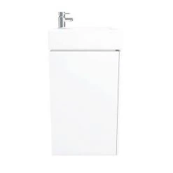 Nova Wall Mounted Vanity - 450mm Gloss White 10 Nova Wall Mounted Vanity - 450mm Gloss White -Wall Hung Vanity Units Shop VTWW450 D6 460