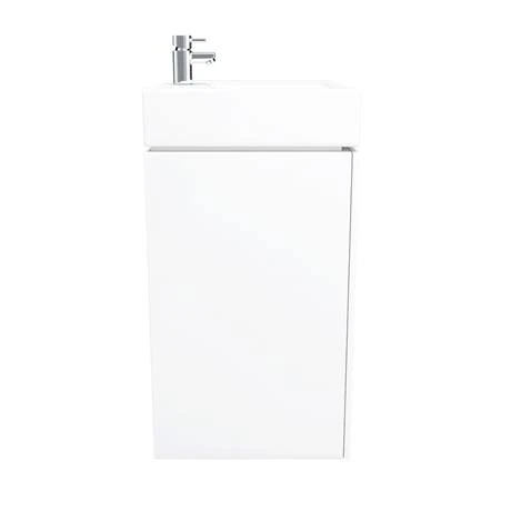 Nova Wall Mounted Vanity - 450mm Gloss White 5 Nova Wall Mounted Vanity - 450mm Gloss White - Image 4