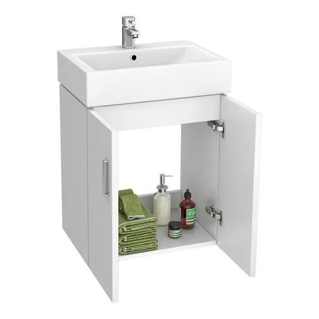 Nova Wall Mounted Vanity - 450mm Gloss White 6 Nova Wall Mounted Vanity - 450mm Gloss White - Image 5